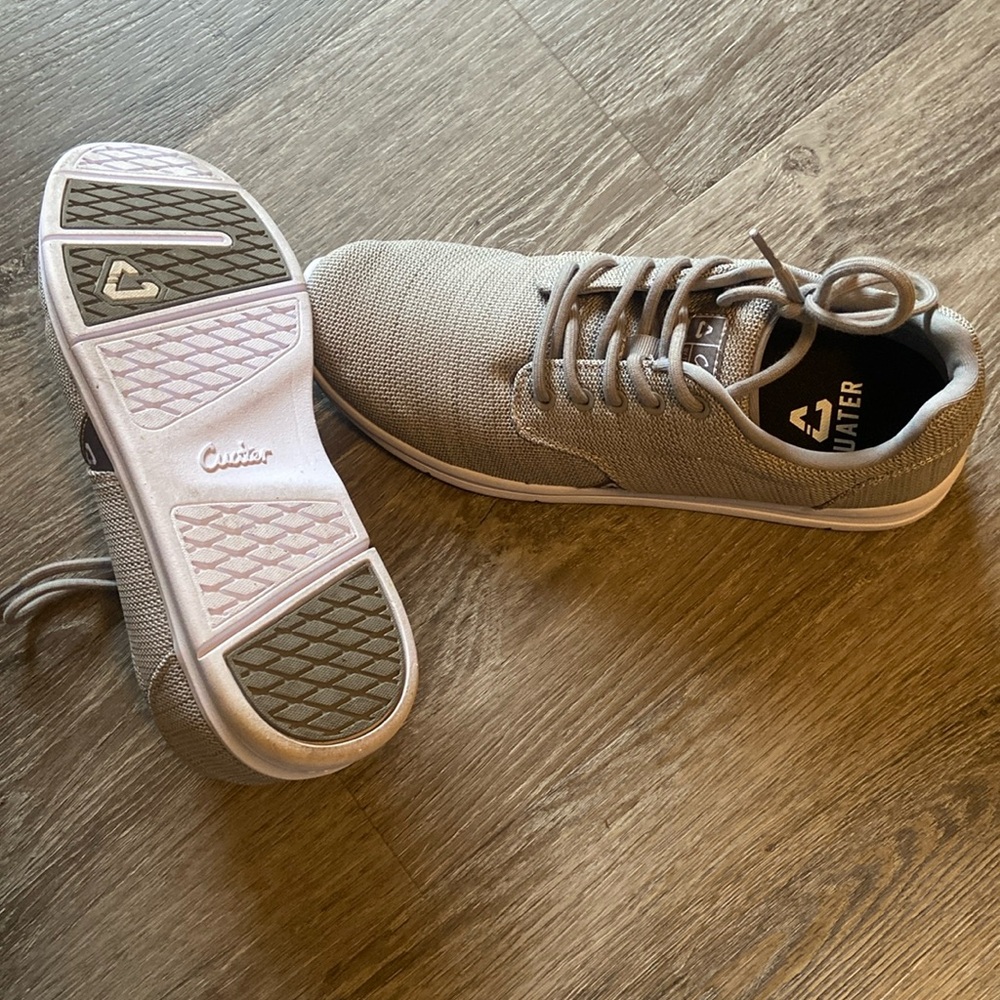 TravisMathew Cuater The Daily Knit Shoes Heather Grey Pinstripe